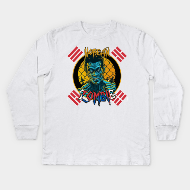 korean zombie - Korean Zombie - Kids Long Sleeve T-Shirt | TeePublic